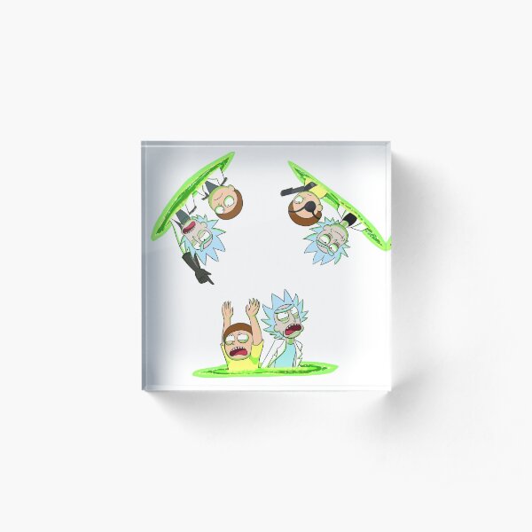 Rick and Morty vs Rick and Morty Acrylic Block