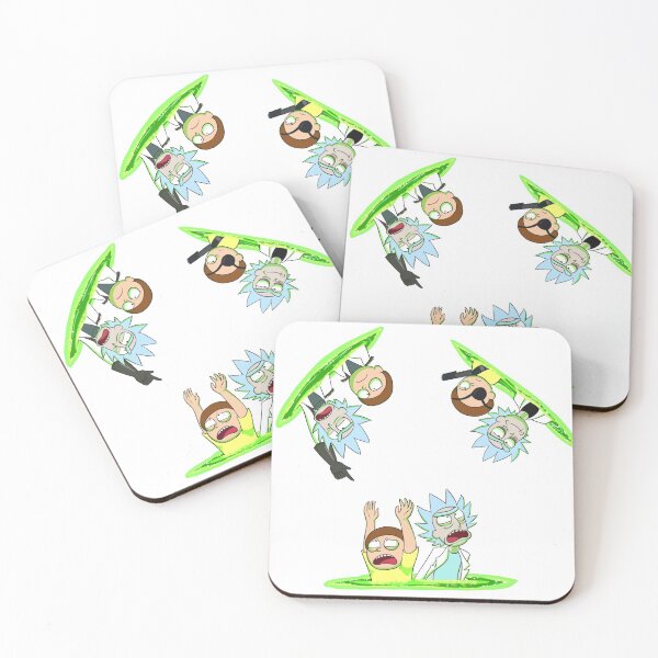 Rick and Morty vs Rick and Morty Coasters (Set of 4)