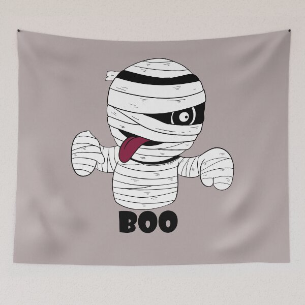 Item preview,  scary mummy "BOO" designed and sold by Anoirshop ⭐⭐⭐⭐⭐.