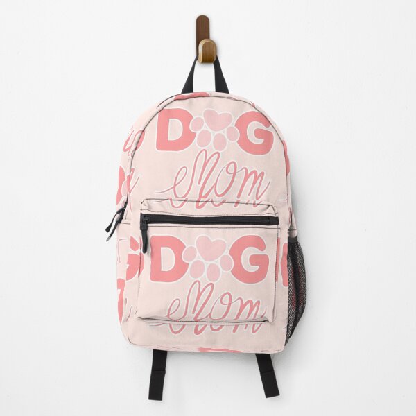 Item preview, Dog Mom Tee Shirt - Pet Lover Paw Cute Letter - Pink Outline White designed and sold by ShumShumShop.
