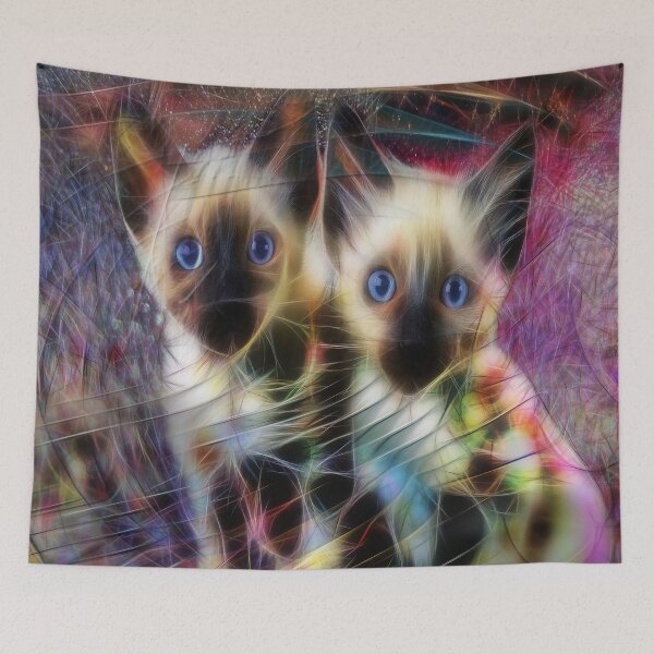 Item preview, Siamese Cuties (Square Version) - By John Robert Beck designed and sold by studiobprints.