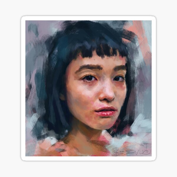 Portrait study Sticker
