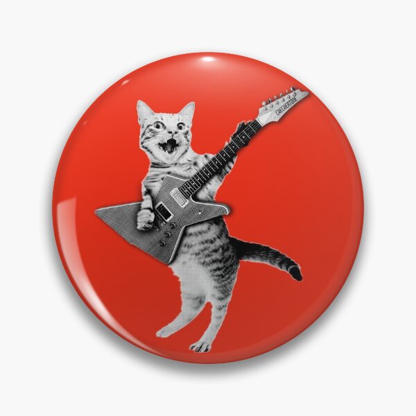 Item preview, Cat Playing Electric Guitar designed and sold by checkertonetees.