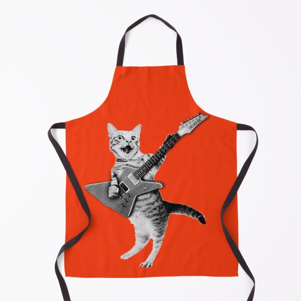 Item preview, Cat Playing Electric Guitar designed and sold by checkertonetees.
