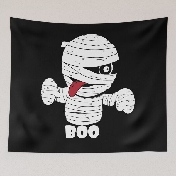 Item preview, scary mummy " BOO" designed and sold by Anoirshop ⭐⭐⭐⭐⭐.