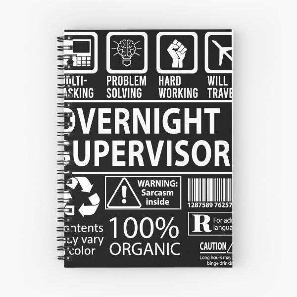 Item preview, Overnight Supervisor T Shirt - MultiTasking Certified Job Gift Item Tee designed and sold by sabinacsnm.