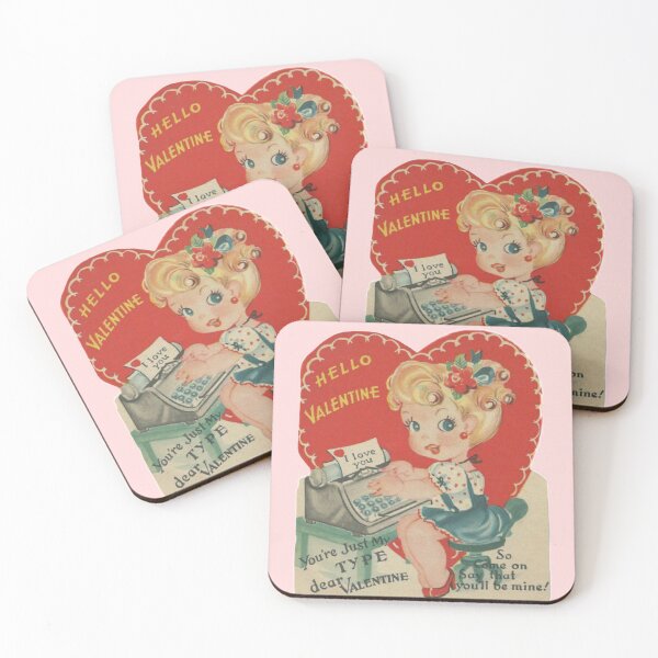 Item preview, Vintage Valentine’s Day with Little Girl  designed and sold by Pinkmagenta.