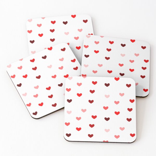 Item preview, Red Gradient Repeating Hearts designed and sold by Sketches by Sophie.