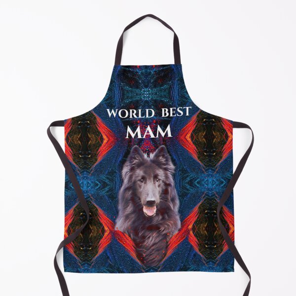 Item preview, World best mam/Groenendael Belgian Shepherd Dog / Luxury pattern designed and sold by EglesCreations.