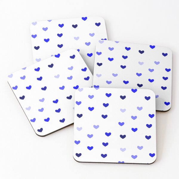 Item preview, Blue Gradient Repeating Hearts designed and sold by Sketches by Sophie.