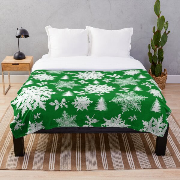 Item preview, Snowflakes christmas trees and holly green designed and sold by cesartorresart.