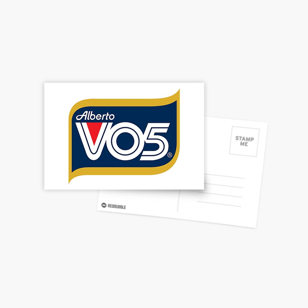 "Alberto V05 Vintage Retro Logo" Postcard by RayOtis Redbubble