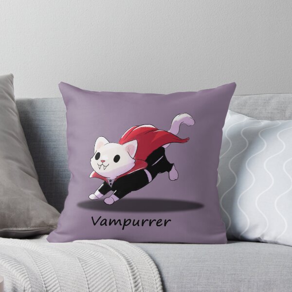 Aperçu de l'œuvre jeu de mots chat vampire créée et vendue par MellowArtStuff.