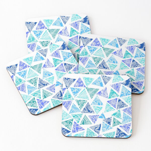 Item preview, Blue triangles designed and sold by Zahramchinoy.