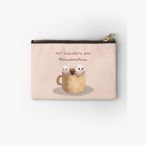 Item preview, Hot Chocolate with Marshmallows Cat Pun designed and sold by MellowArtStuff.