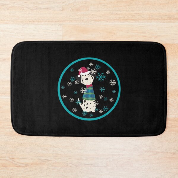 Item preview, Colorful Dog walk in snow winter dalmation designed and sold by Tanya Mihe.