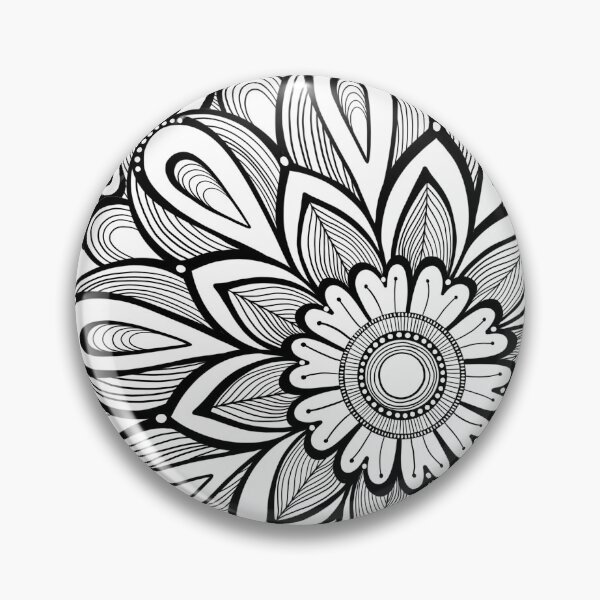 Item preview, Bold Black & White Florals on White designed and sold by HelloAngel.