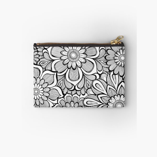 Item preview, Bold Black & White Florals on White designed and sold by HelloAngel.