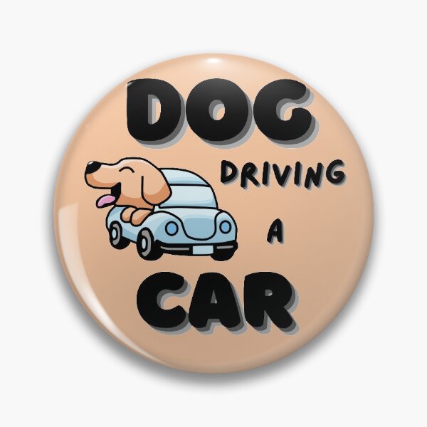 Item preview,   Dog Driving A Car Cartoon Black designed and sold by tr3nding.