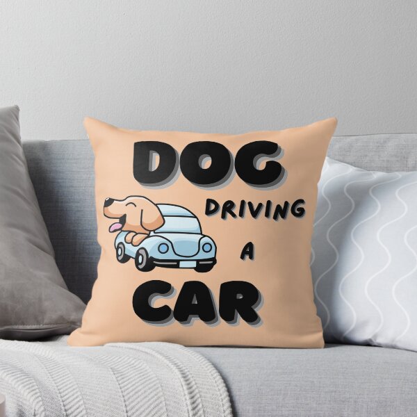 Item preview,   Dog Driving A Car Cartoon Black designed and sold by tr3nding.