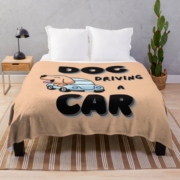 Item preview, Dog Driving A Car Cartoon Black designed and sold by tr3nding.