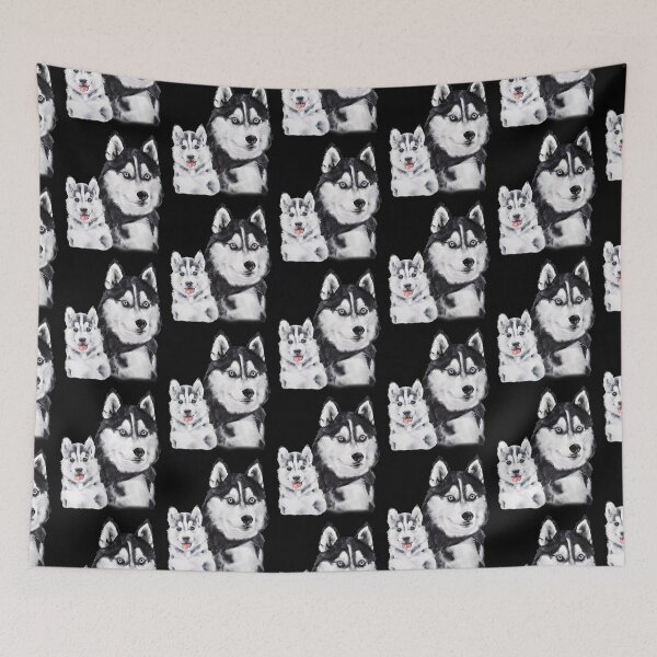 Item preview, Malamute Dog & puppy design-gift for dog lovers designed and sold by BRtisticDesigns.