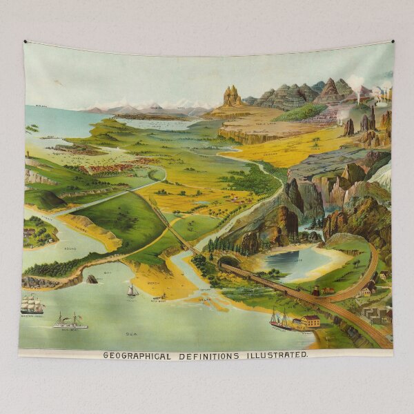Item preview, Geographical Definitions Illustrated, 1893 by Levi Yaggy designed and sold by nextstepdesigns.