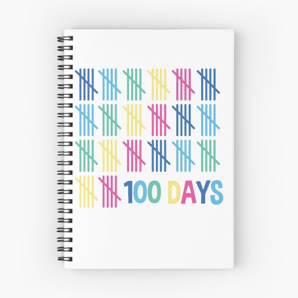 Item preview, 100 Days Tally- Bright Colors designed and sold by CowandPanda.