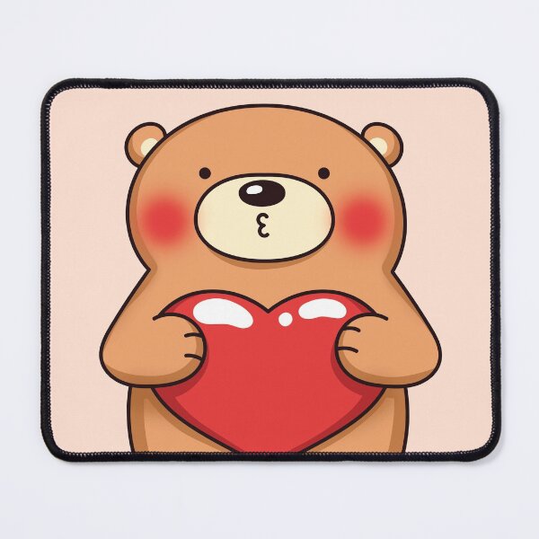 Item preview, Bear with heart designed and sold by Nikamii.