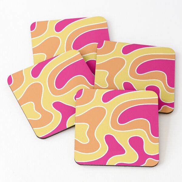 Item preview, pink orange yellow swirl marble trendy designed and sold by Jaymesarah.