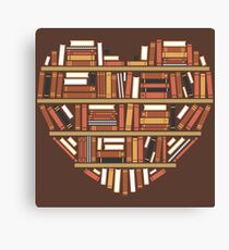I Heart Books Canvas Print