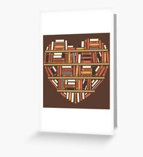 I Herz Bücher Grußkarte