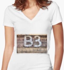 B1 and B2's long lost cousin. Women's Fitted V-Neck T-Shirt