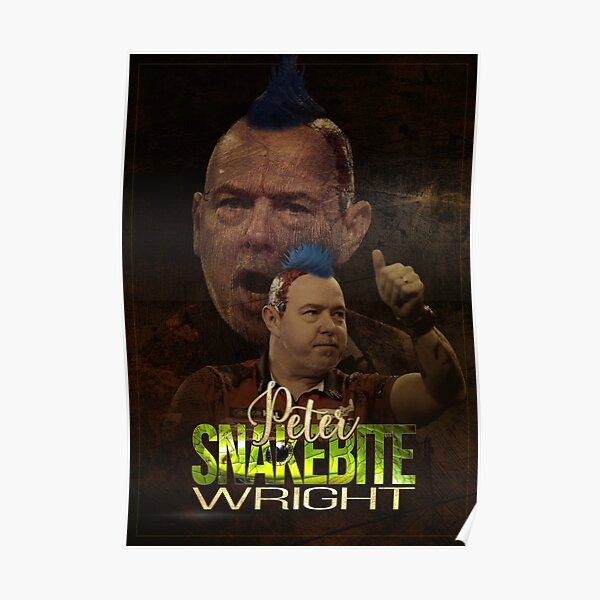 Peter Snakebite Wright - Dartspieler Poster