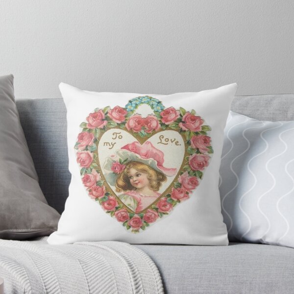 Item preview, Vintage Valentine’s Day Rose Heart  designed and sold by Pinkmagenta.