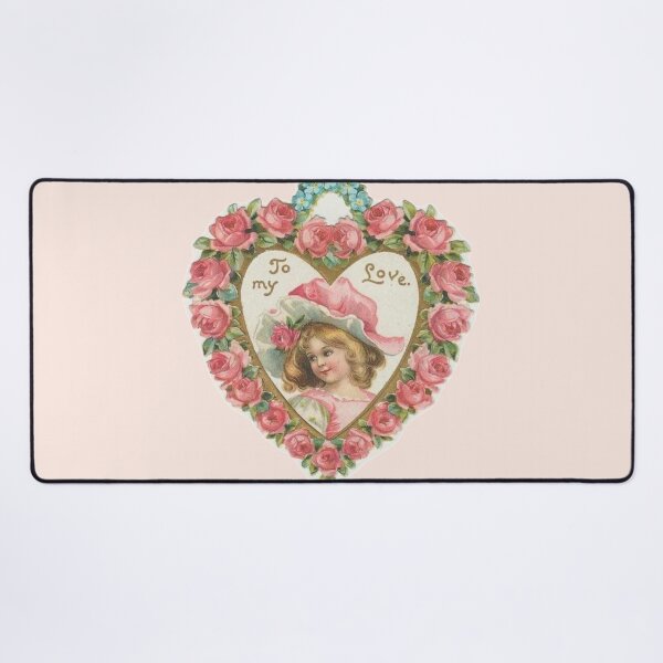 Item preview, Vintage Valentine’s Day Rose Heart  designed and sold by Pinkmagenta.