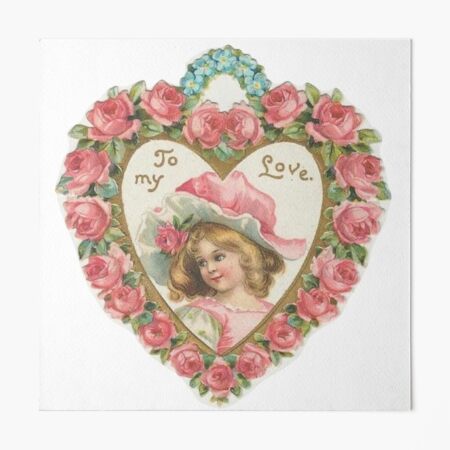 Vintage valentine card with key heart and roses Vector Image