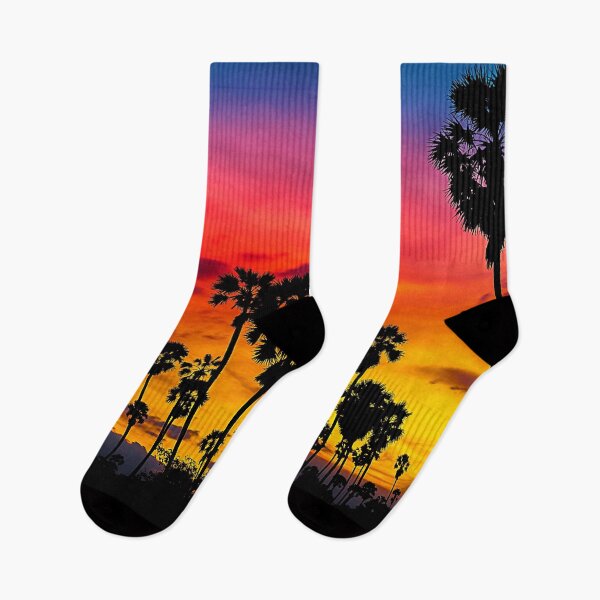 Item preview, palm trees sunset designed and sold by cutecrazytshirt.