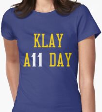 Klay all day score Women's Fitted T-Shirt