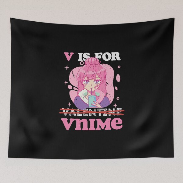 Item preview, V Is For Anime Valentine Japanese Manga Video Games designed and sold by 33ink.