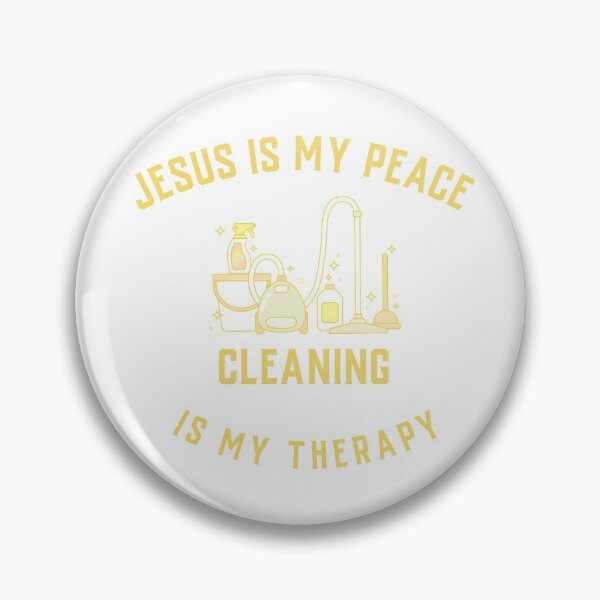 Item preview, Jesus Is My Peace Cleaning Is My Therapy designed and sold by VLamb.
