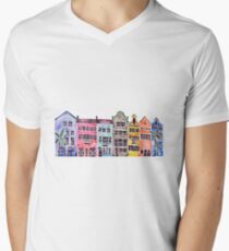 Rainbow Row – Charleston V-Neck T-Shirt