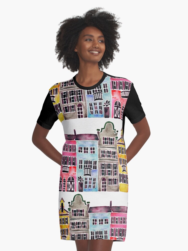 Rainbow cheap tshirt dress