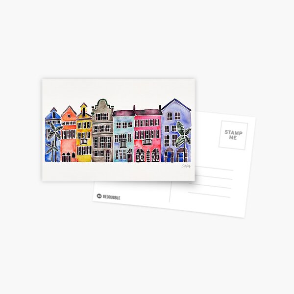 Rainbow Row – Charleston Postcard