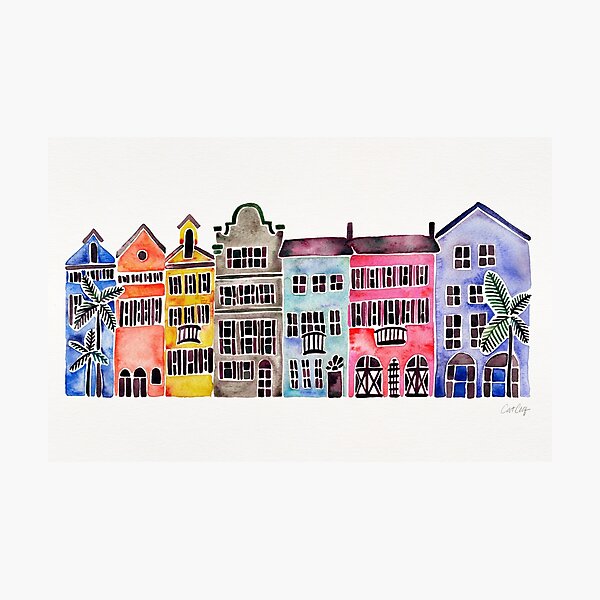 Rainbow Row – Charleston Photographic Print