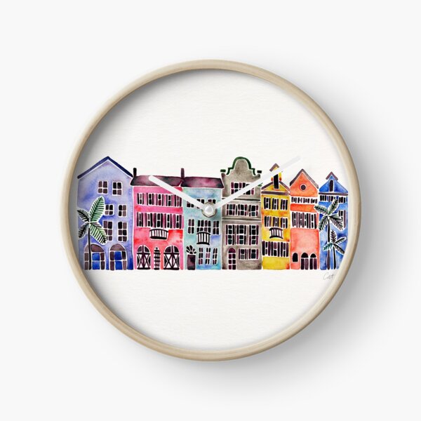 Rainbow Row – Charleston Clock