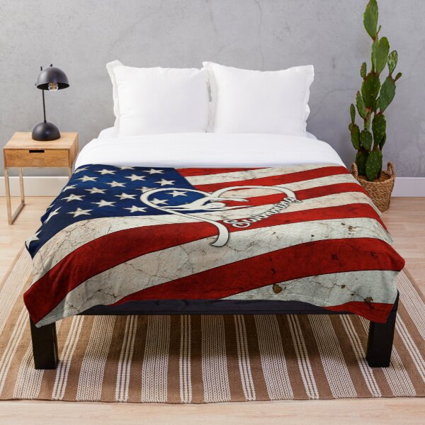 Item preview, Swimming American Flag Retro Art designed and sold by SweetThreads79.