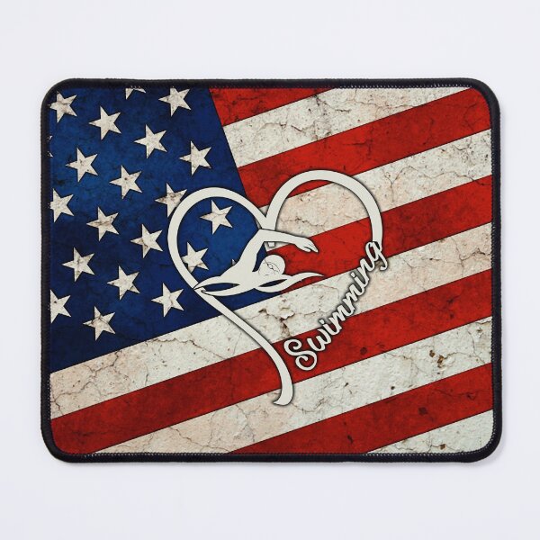 Item preview, Swimming American Flag Retro Art designed and sold by SweetThreads79.
