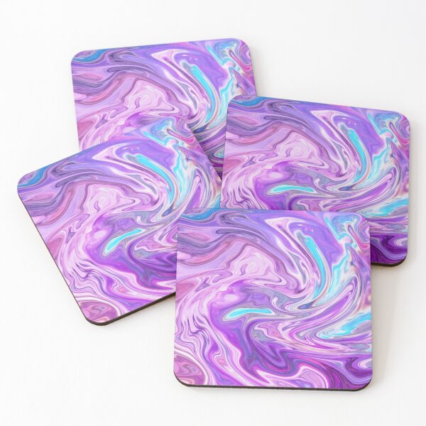 Item preview, Vibrant Abstract Pink, Purple, Blue Multicolor Marble Pattern  designed and sold by silviaol.