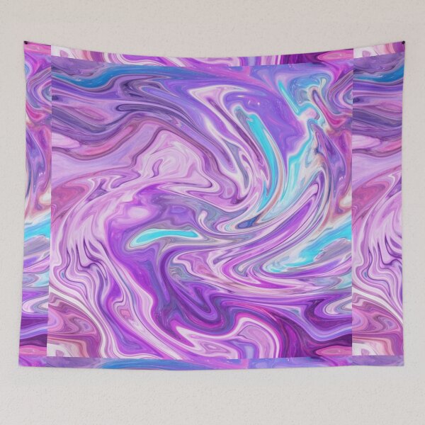 Item preview, Vibrant Abstract Pink, Purple, Blue Multicolor Marble Pattern  designed and sold by silviaol.